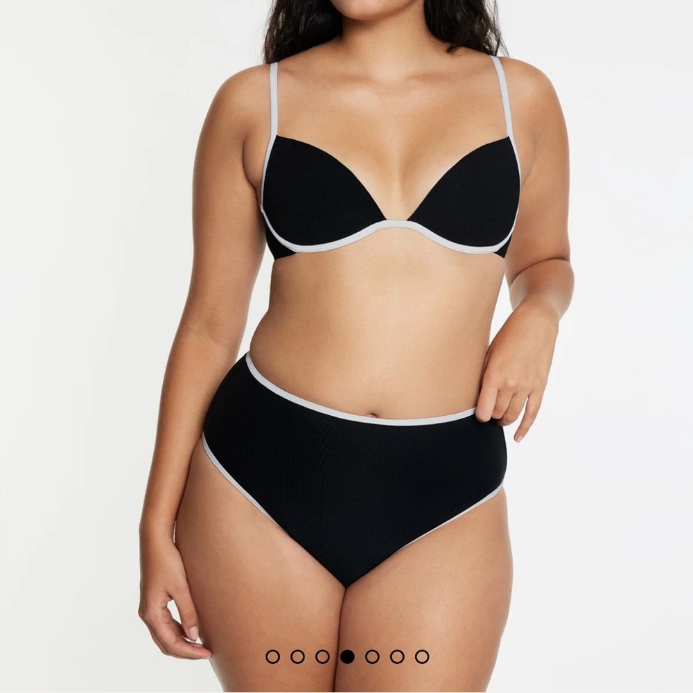 Black and White Bikini Bottoms